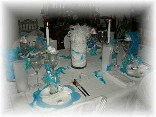 Mariage en blanc turquoise elegant et classe - 8
