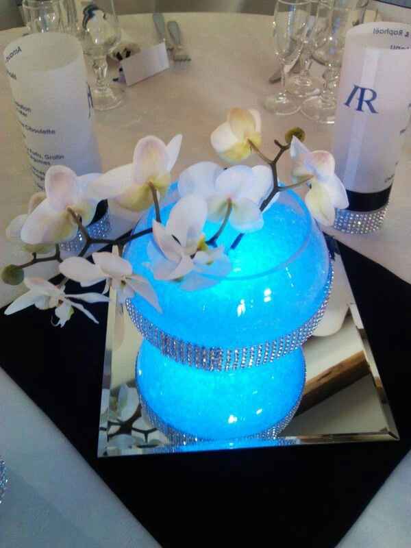 Mariage en blanc turquoise elegant et classe - 10