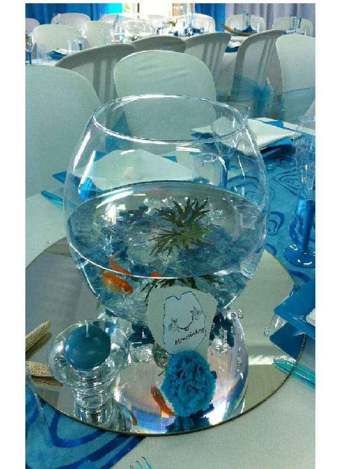Mariage en blanc turquoise elegant et classe - 13