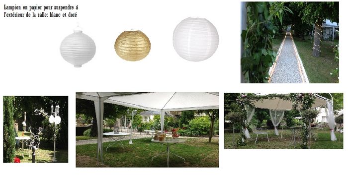 déco lieu de réception extérieur