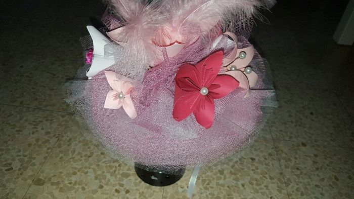 Bouquet de fleurs en papier et tulle - 2