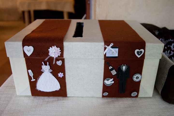 urne de mariage ivoire chocolat 