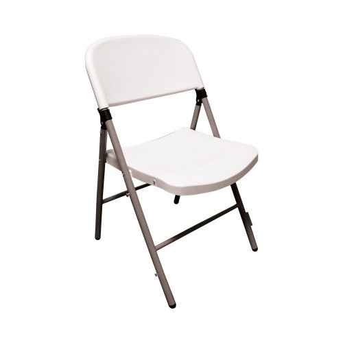 chaise pliante blanche plastique et alu