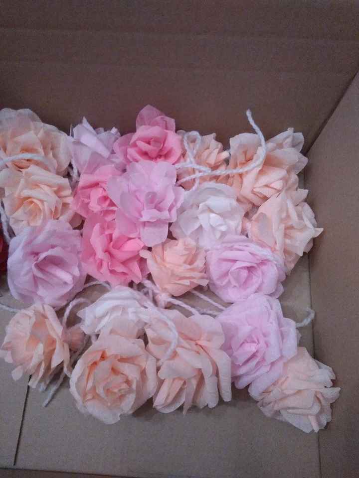 diy du soir : roses en papier crepon - 1