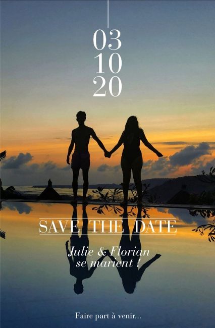 Diy Save the date 1