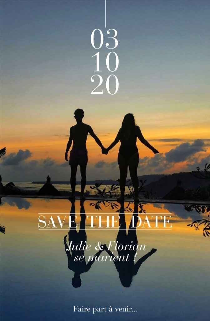Diy Save the date - 1
