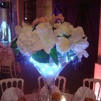 Vase Martini led et bulles