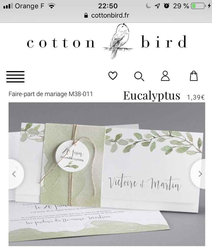 Faire part reçu - 1