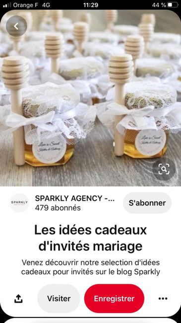 Idée cadeaux invités peu couteux - 1