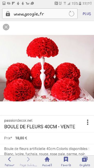 Besoin d'avis centre de table boule de fleur. - 1