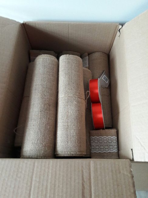 Chemin de table toile de jute - 1