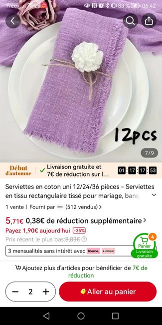 Couleur de serviette 3