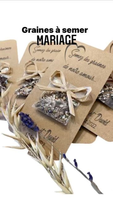 Cadeaux invité graines à semer 5