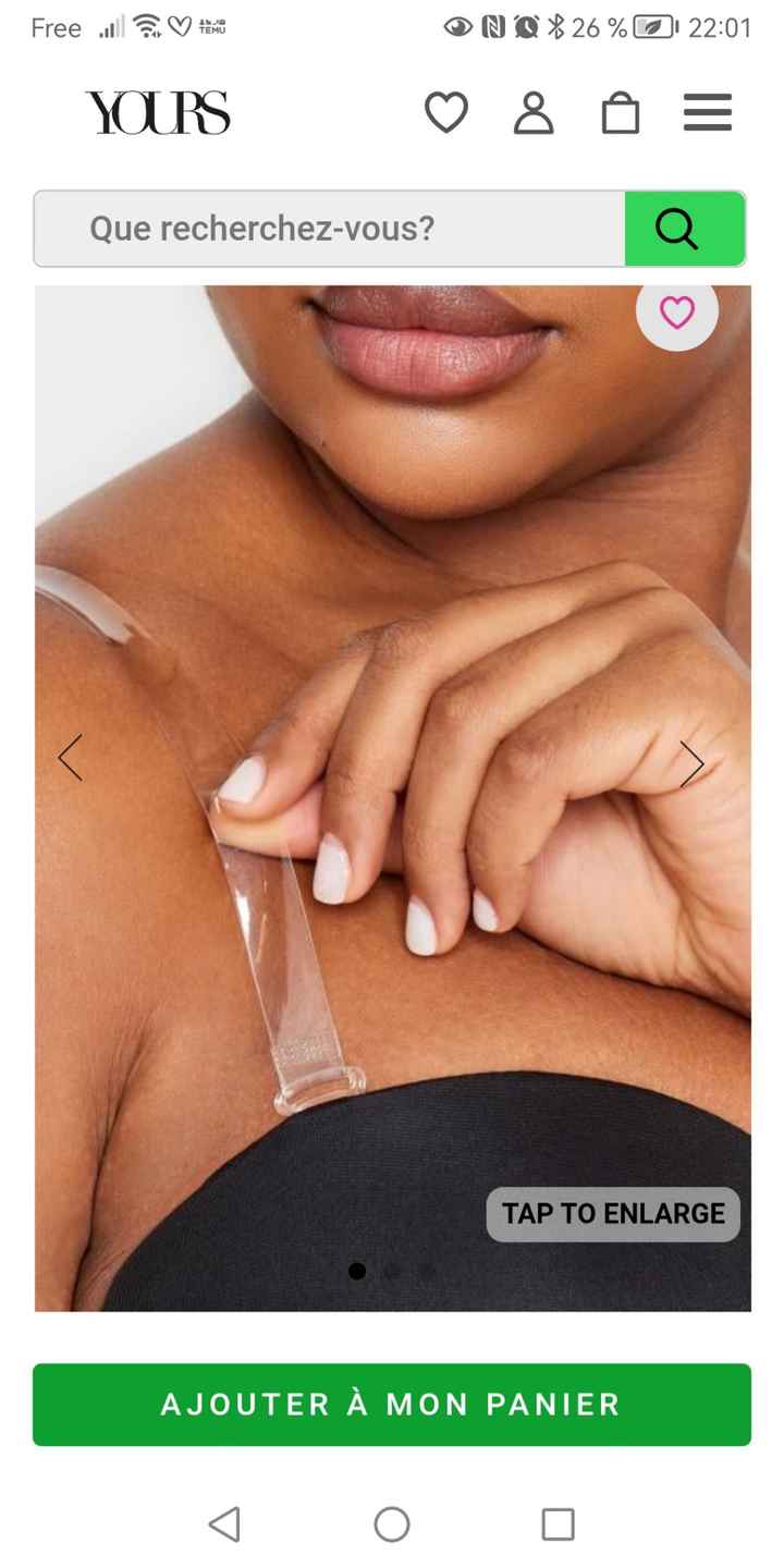 Soutien-gorge sous la robe - 1