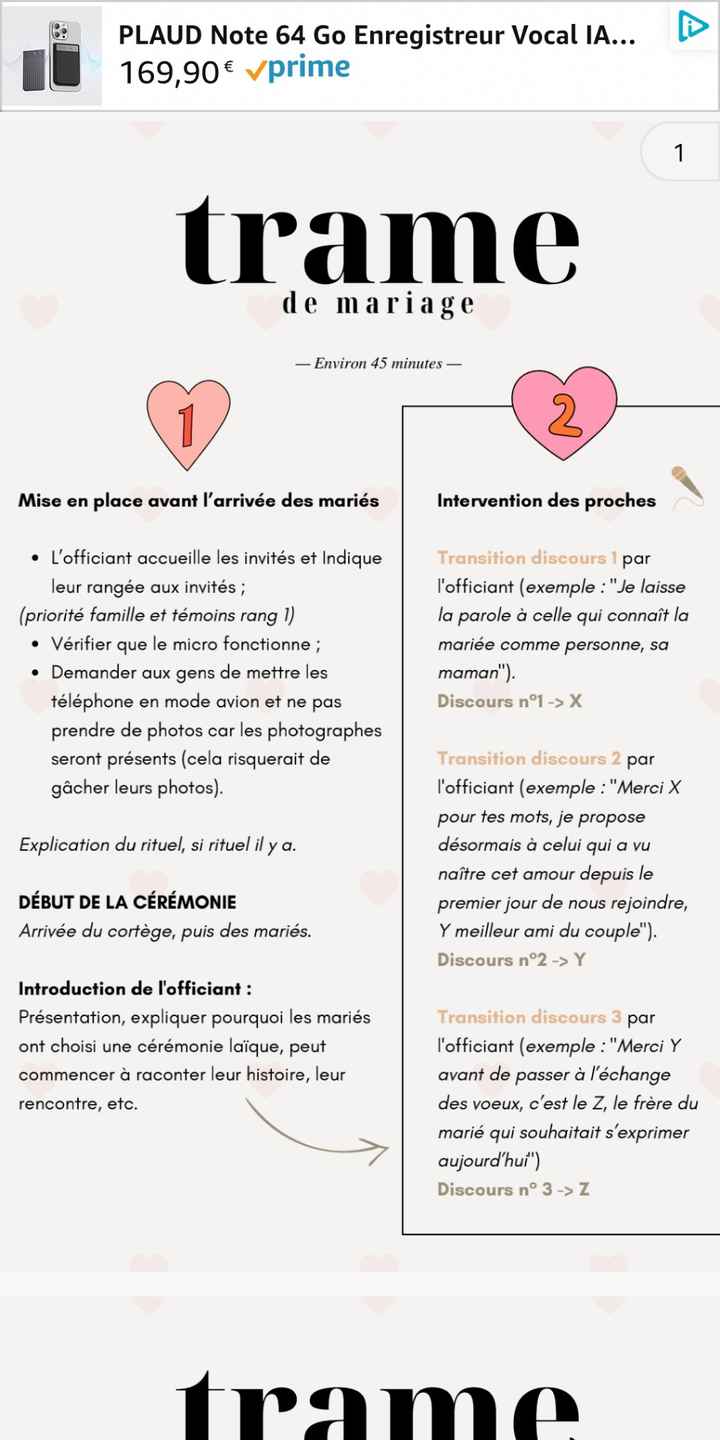Cérémonie laique - 1