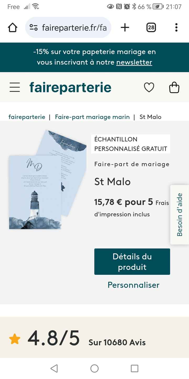 Où avez-vous commandé vos faire-parts ? - 1