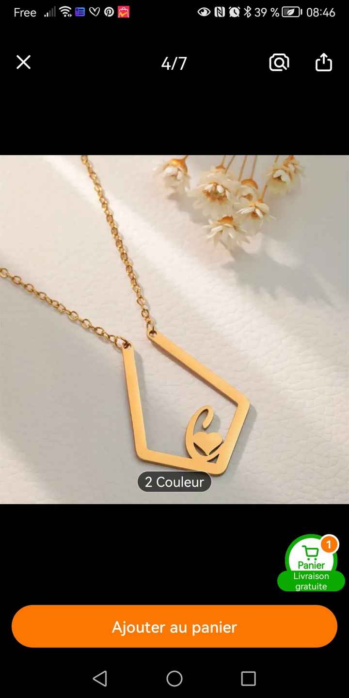 Collier support bague - 1