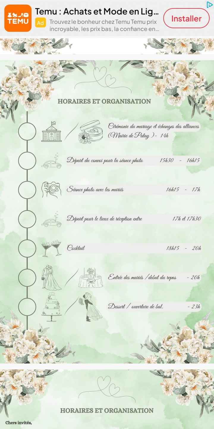 Timing, je suis perdue - 1