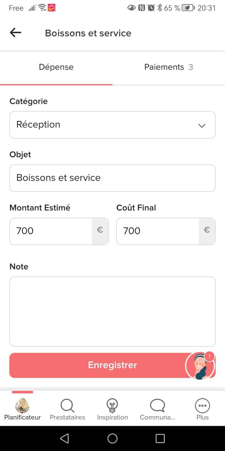 Budget avec l'appli - 2
