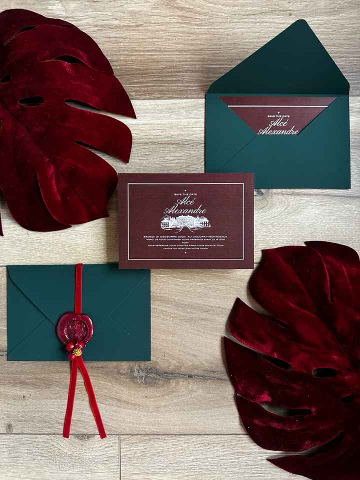 Partage de nos Save the Date faits main pour un mariage magique en décembre - 1