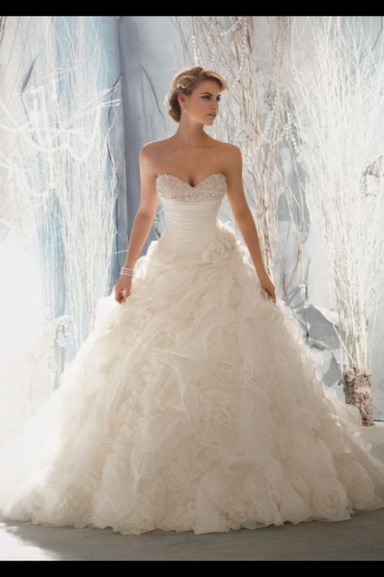 Ma robe:J'en rêvais je l'aurai!!!! :-)