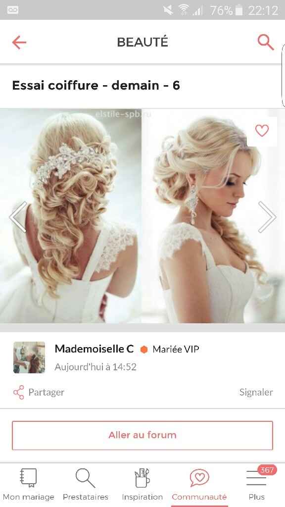 Bijoux de cheveux et coiffure cheveux détachés/demi queue. montrez - moi les vôtres ! - 3