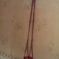 Suspension en macramé et papillon en papier - 2