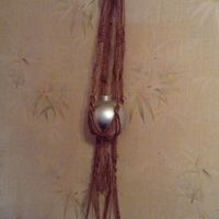 Suspension en macramé et papillon en papier - 3