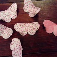 Suspension en macramé et papillon en papier - 4