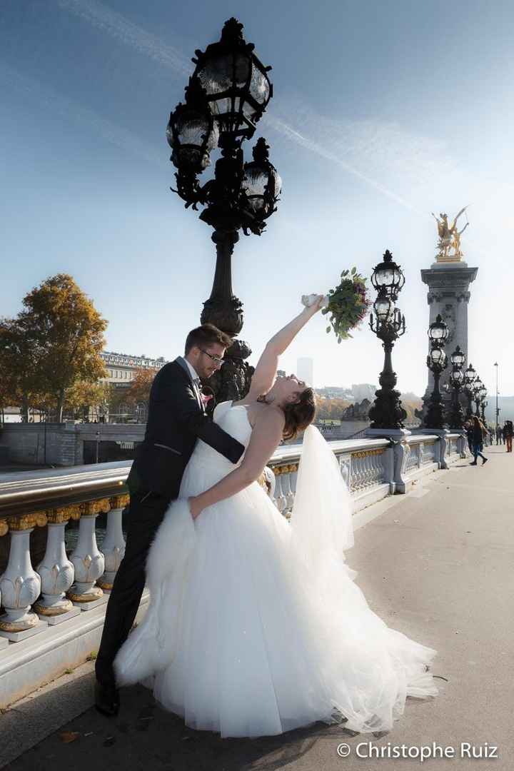 Sur le pont Alexandre III