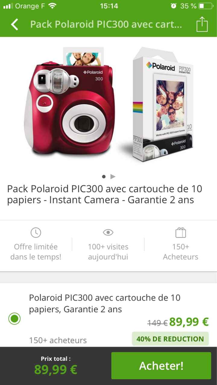 Polaroid bon plan groupon - 1