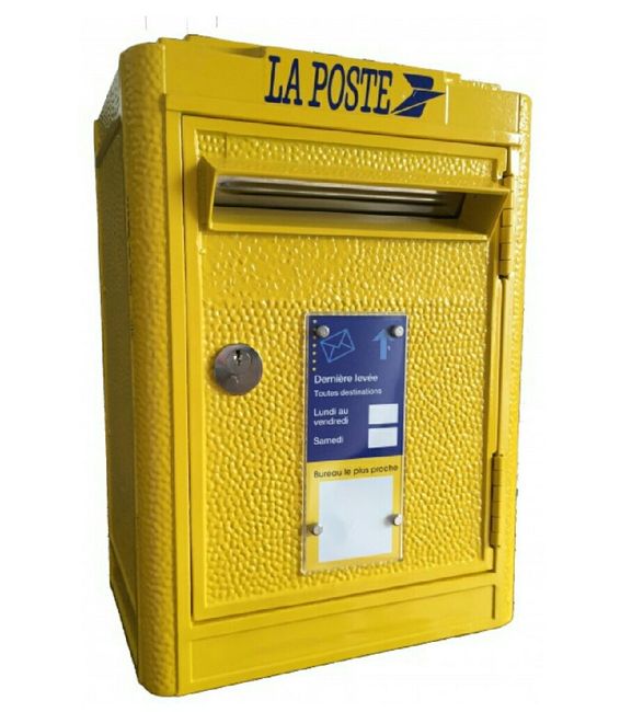 Location boite aux lettres jaune "la poste" (urne) - 1