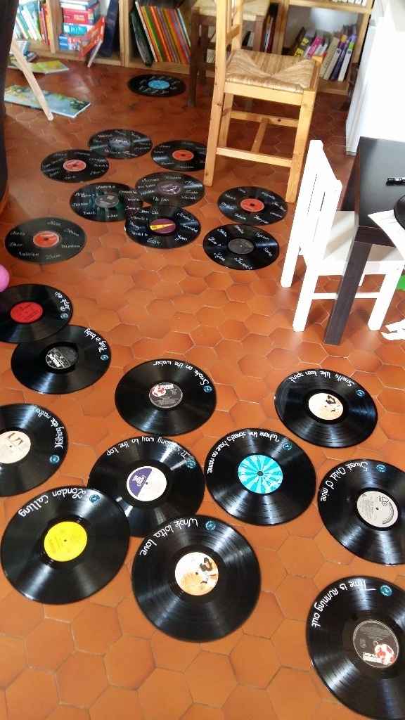 Vinyles plan de table