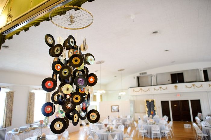 Idée décor de salle avec des vinyles