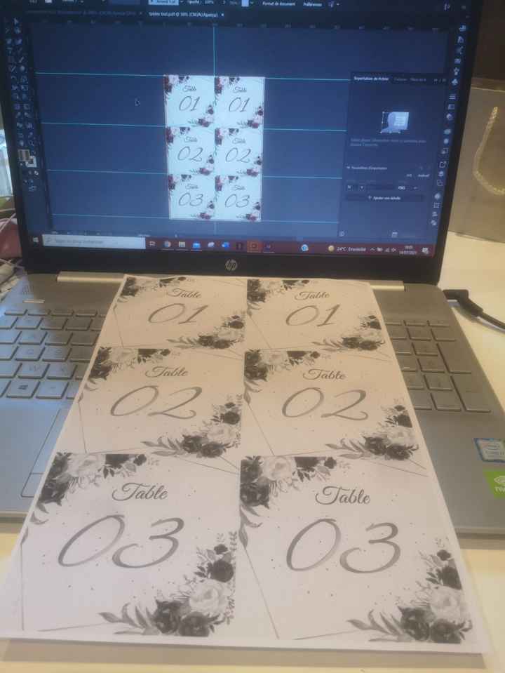 diy Numéro de table & menu - 1