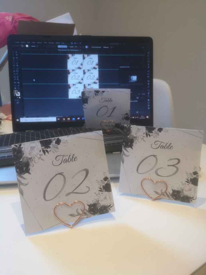 diy Numéro de table & menu - 2