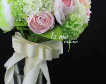 bouquet hortensia roses anglaises