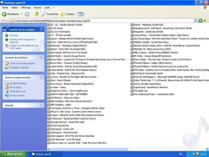 liste musique apÃ©ritif