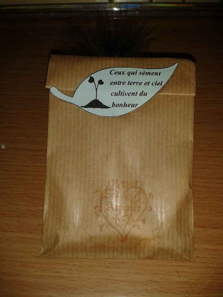 cadeaux invités devant