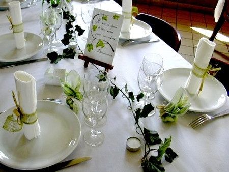 Idée déco de table de réception