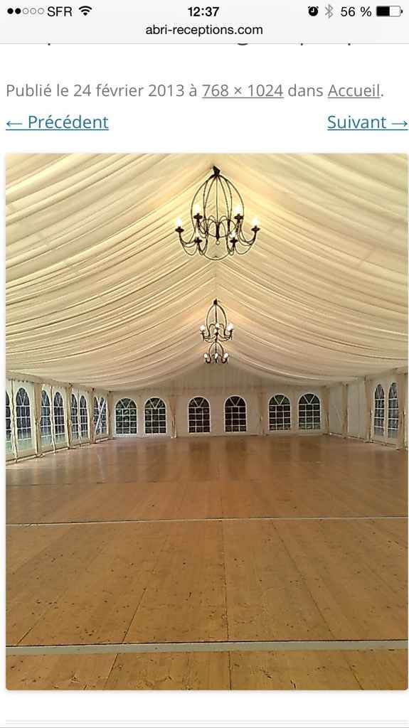 Tenture plafond chapiteau - 1