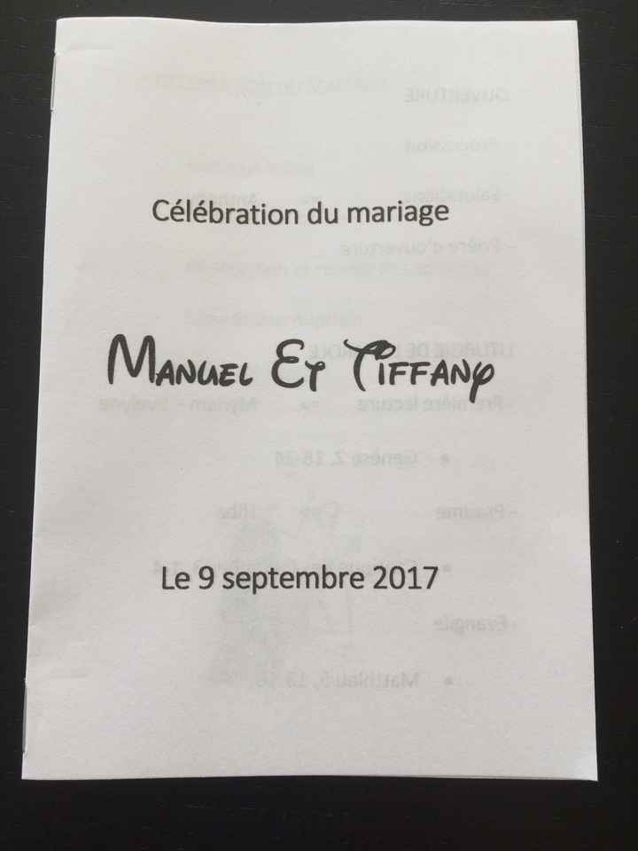 Livret de messe - 1