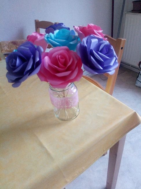 Besoin de vos conseils - bouquet de fleurs en origami - 1