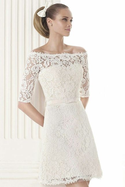 Robe de mariée courte champagne - 4