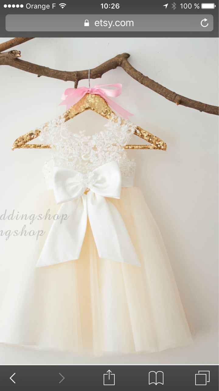  Robe demoiselle d'honneur fillette - 1