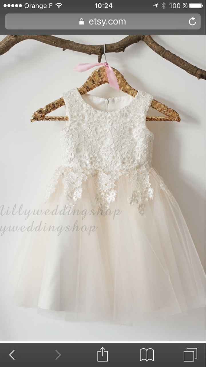  Robe demoiselle d'honneur fillette - 2