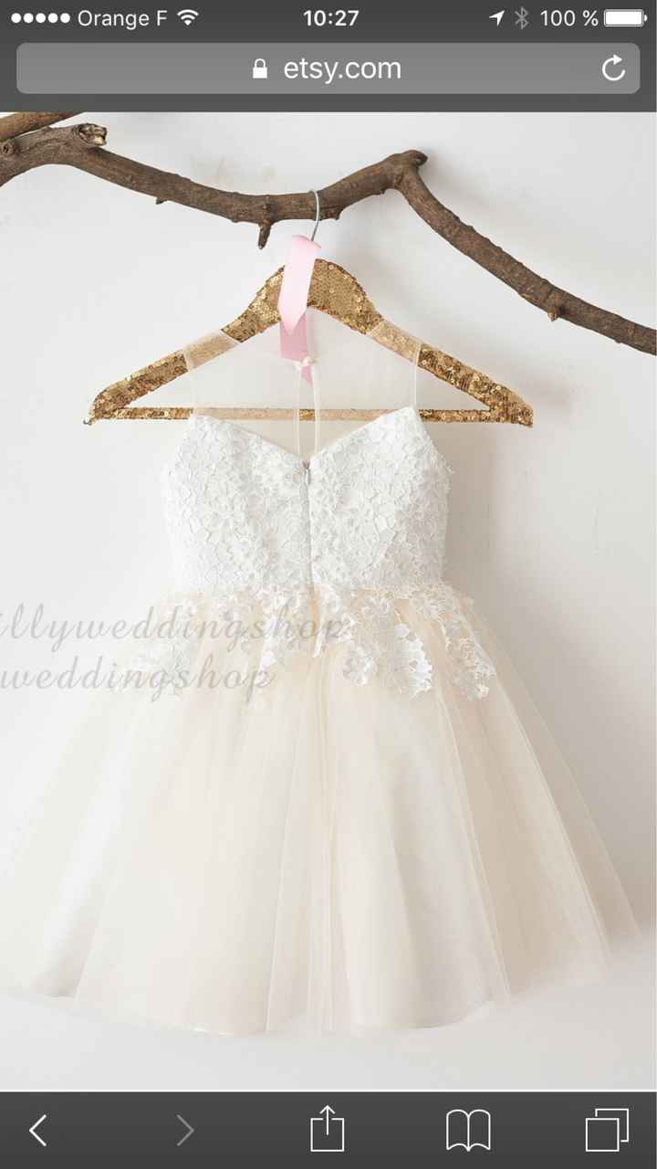  Robe demoiselle d'honneur fillette - 3