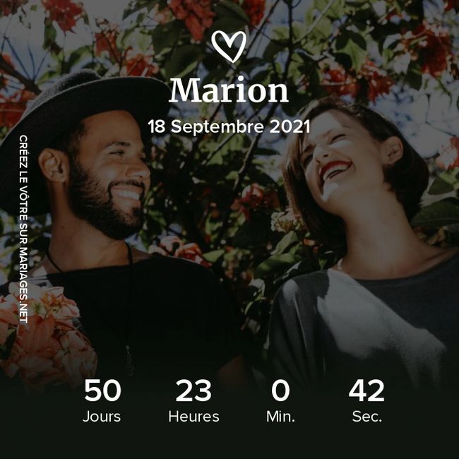 Ton mariage approche ? Le compte à rebours est lancé ! ⌚ - 1