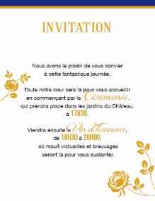 Invitation vin d'honneur