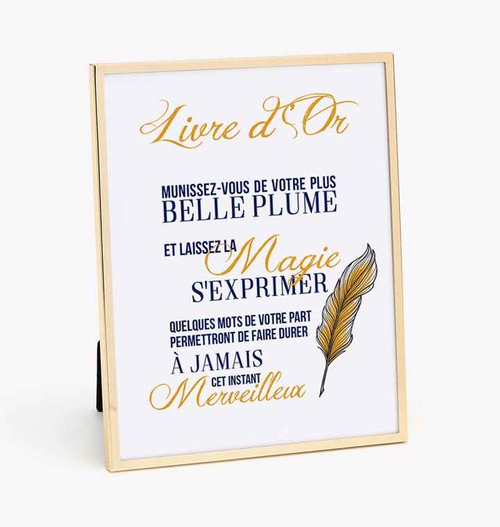 Cadre livre d'or